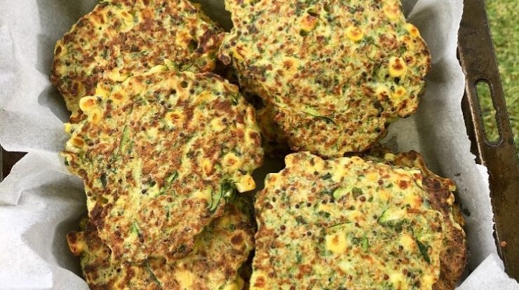 Corn, Zucchini & Quinoa Fritters